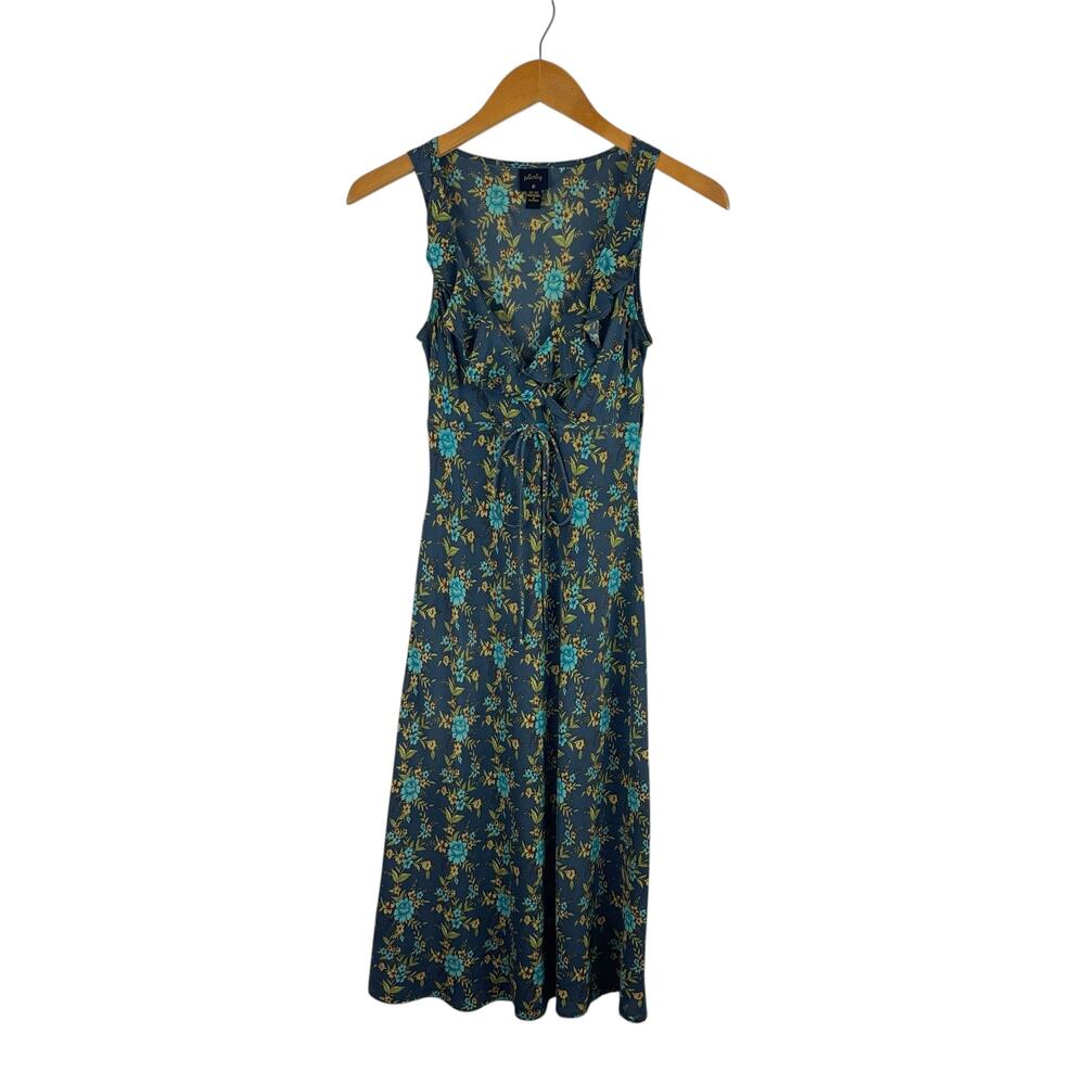 VTG Plenty by Tracy Reese Floral Silk Sundress Y2K